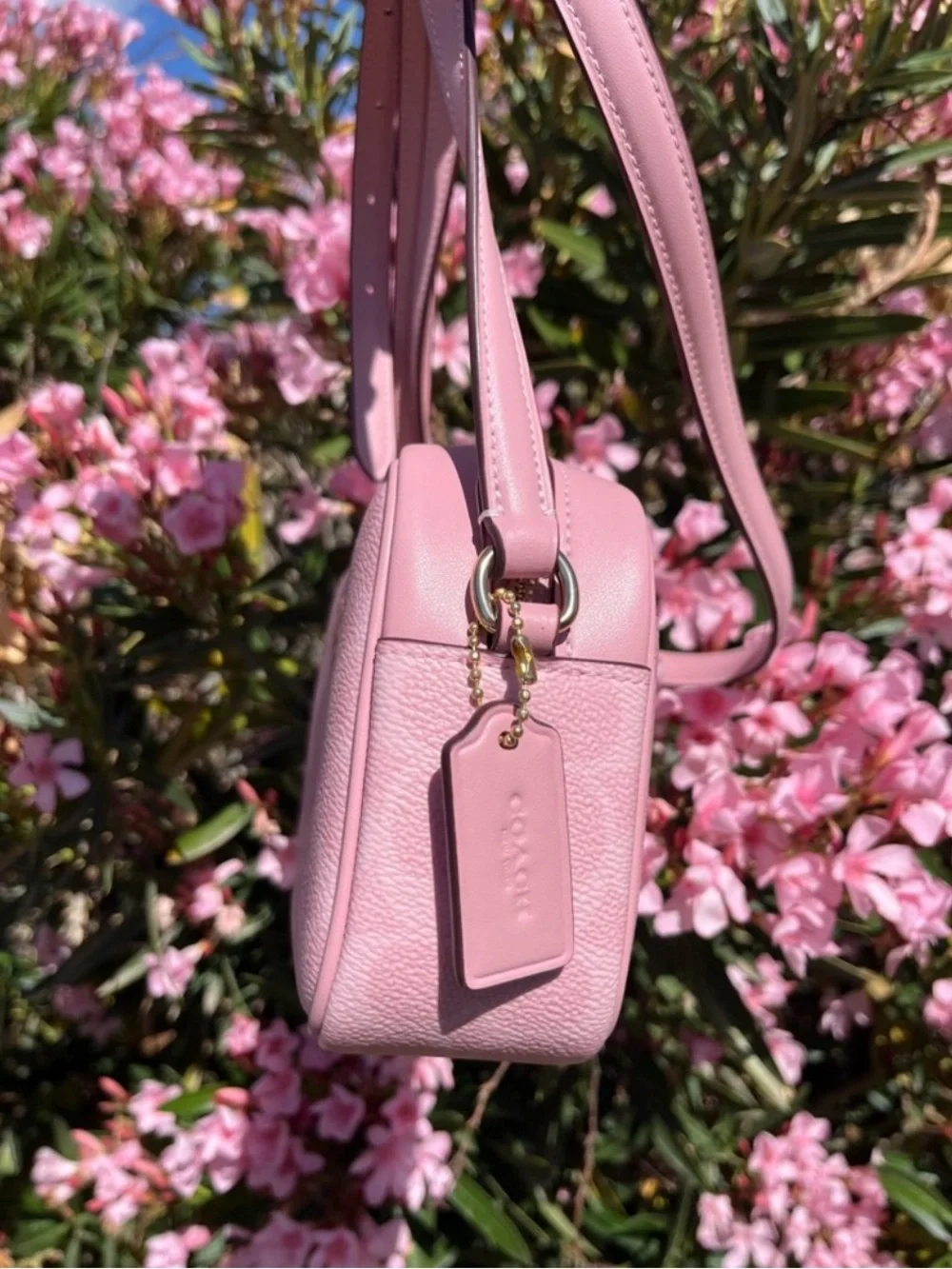 Coach Signature Mini Jamie Powder Pink Crossbody